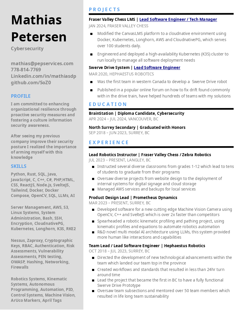 resume